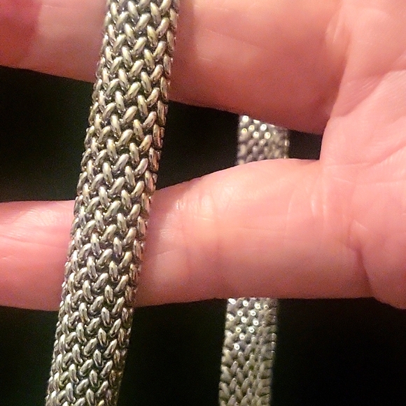Sterling silver mesh necklace - Picture 2 of 4